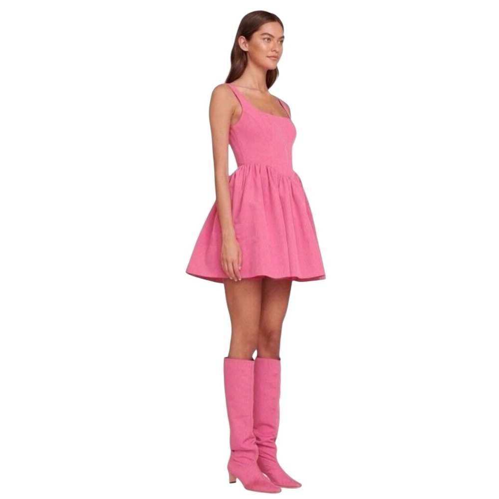Stuad Landscape Corset Minidress Coral Pink size 2